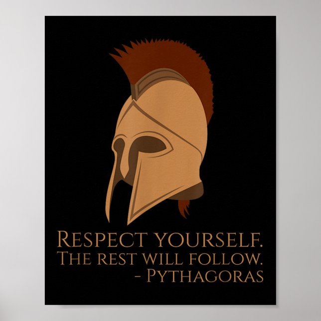 Pythagoras Citote Ancient Grekiska filosofi - Repa Poster (Framsidan)