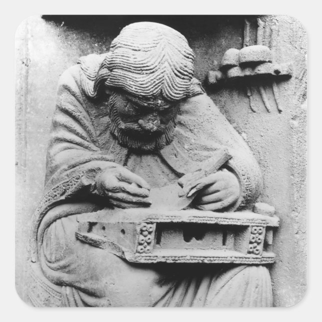 Pythagoras Fyrkantigt Klistermärke (Framsida)