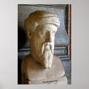 Pythagoras / Grekiska filosopher / Poster