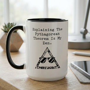 Pythagoras Sats Är Min Zen Math Guru Mugg