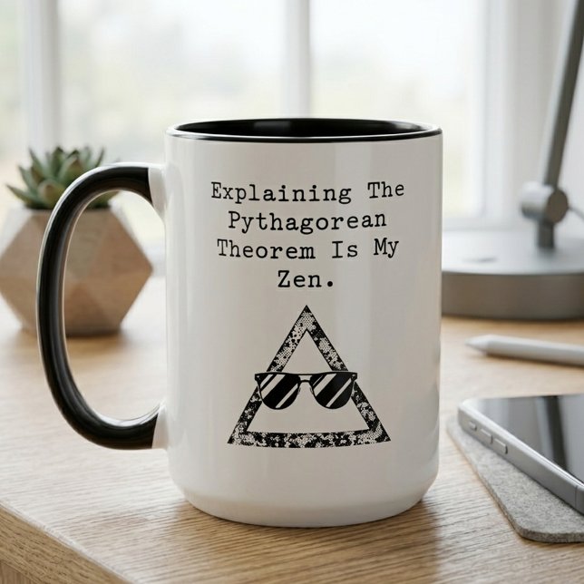 Pythagoras Sats Är Min Zen Math Guru Mugg (Skapare uppladdad)