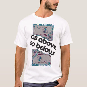 Pythagoras som ovan så här under konsten t shirt