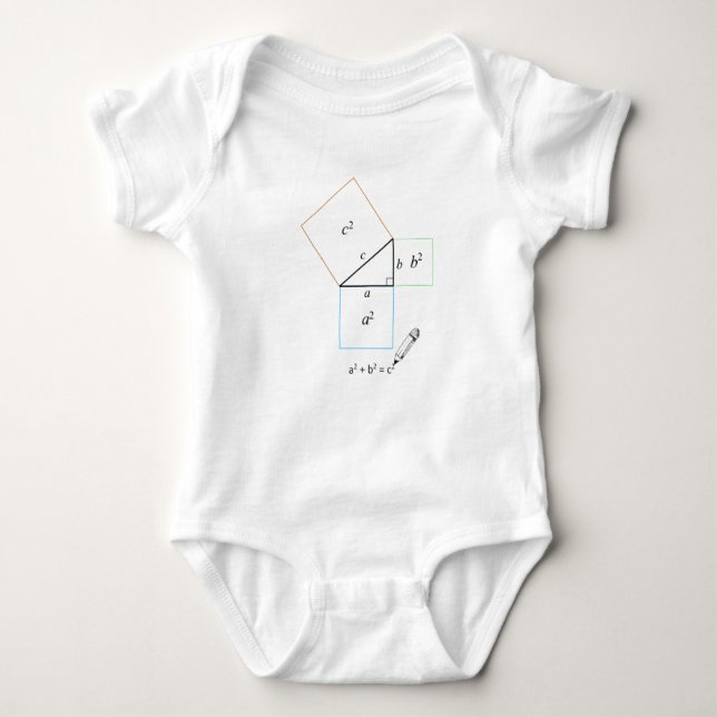 Pythagoras Theorem T Shirt (Framsida)