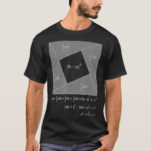 Pythagorean Theorem Algebraic Proof Math T Shirt