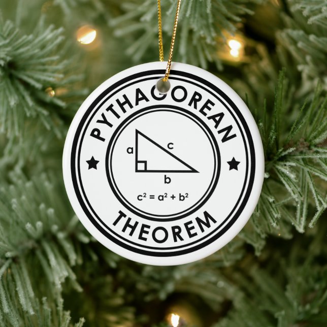 Pythagorean Theorem Ceramic Ornament (Träd)