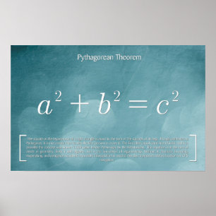 Pythagorean Theorem - Math Poster