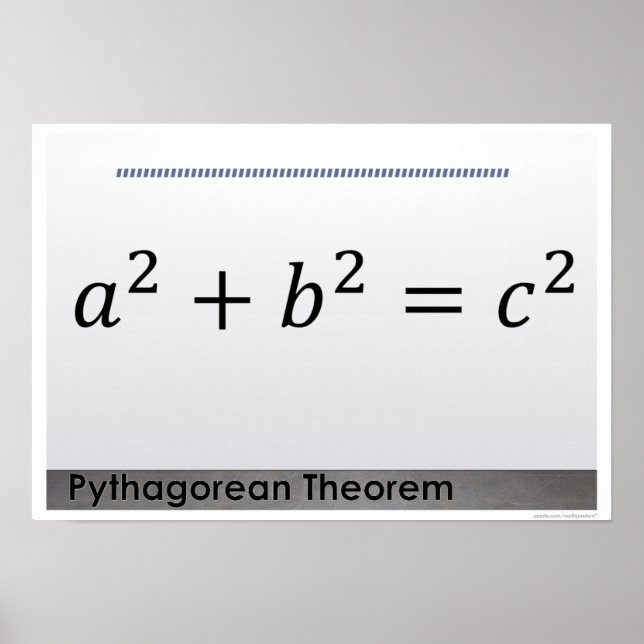 Pythagorean Theorem Math Poster (Framsidan)