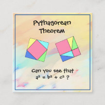 Pythagorean Theorem Math Tutor Affärskort
