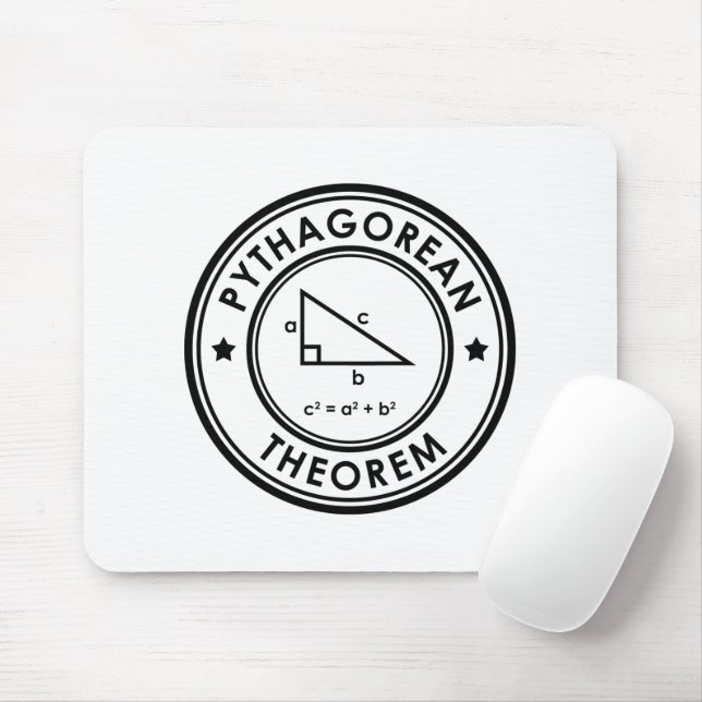 Pythagorean Theorem Mouse Pad Musmatta (Med mus)