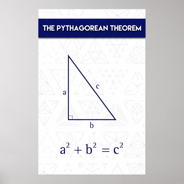 Pythagorean Theorem Poster (Framsidan)