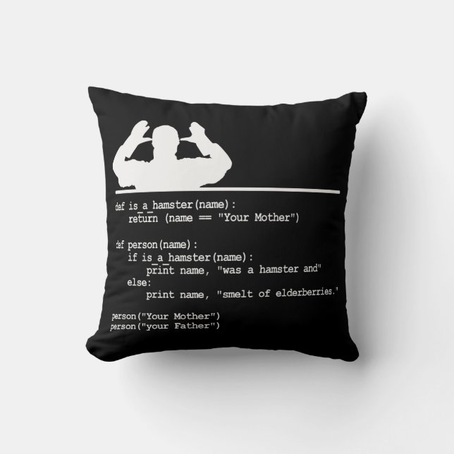 Python Code - Din mor var en hamster Kudde (Framsida)