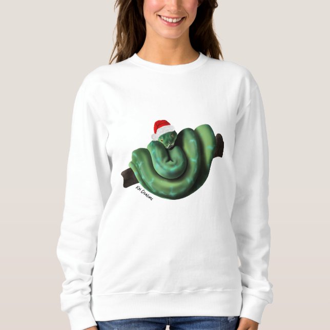 Python helgdag sweater t shirt (Framsida)