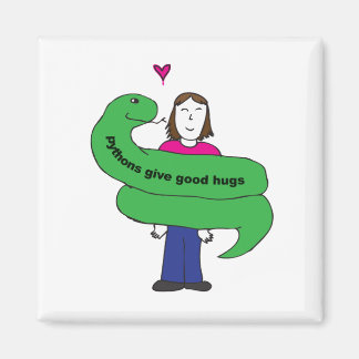 Python Hugs Magnet