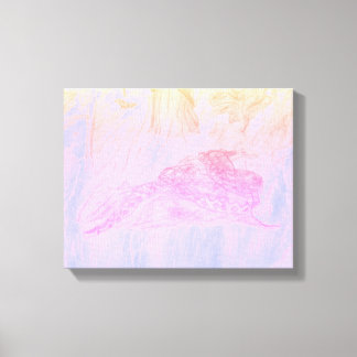 Python in Mist Canvas Print