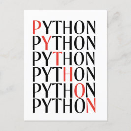 Python Meddelande Vykort
