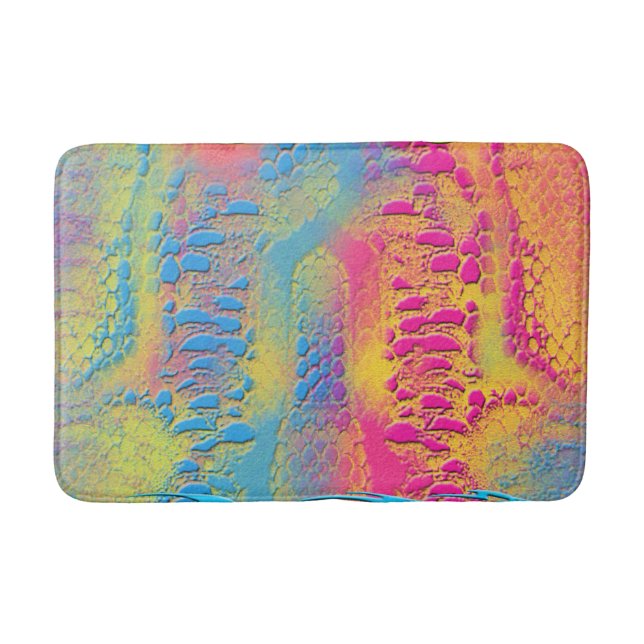 PYTHON - modern dekorativ fraktur - Badrumsmatta (Framsidan)