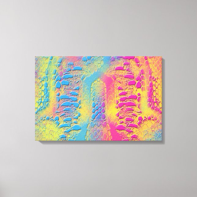 PYTHON - modern dekorativ fraktur - Canvastryck (Framsida)