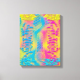 PYTHON - modern dekorativ fraktur - Canvastryck