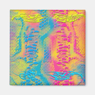 PYTHON - modern dekorativ fraktur - Magnet