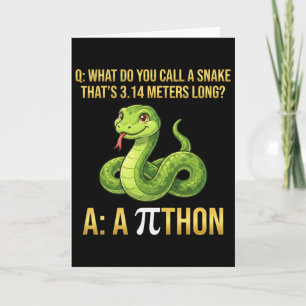 Python Pithon Pi-dagen Symbol Rollig Matematiklära Kort