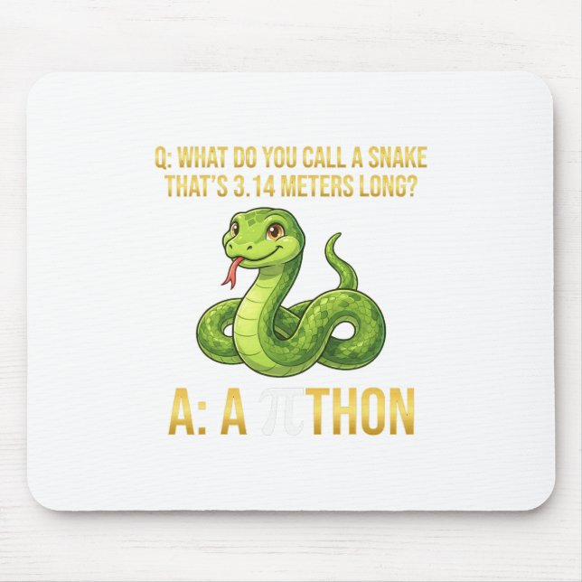 Python Pithon Pi-dagen Symbol Rollig Matematiklära Musmatta (Framsidan)