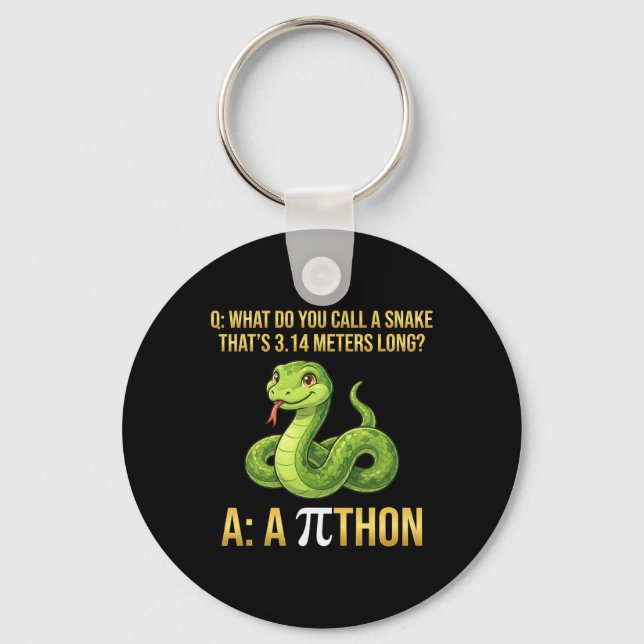 Python Pithon Pi-dagen Symbol Rollig Matematiklära Nyckelring (Framsida)