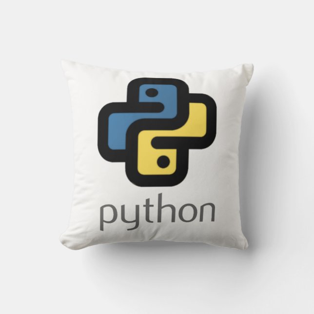 Python-programmering Kudde (Framsida)