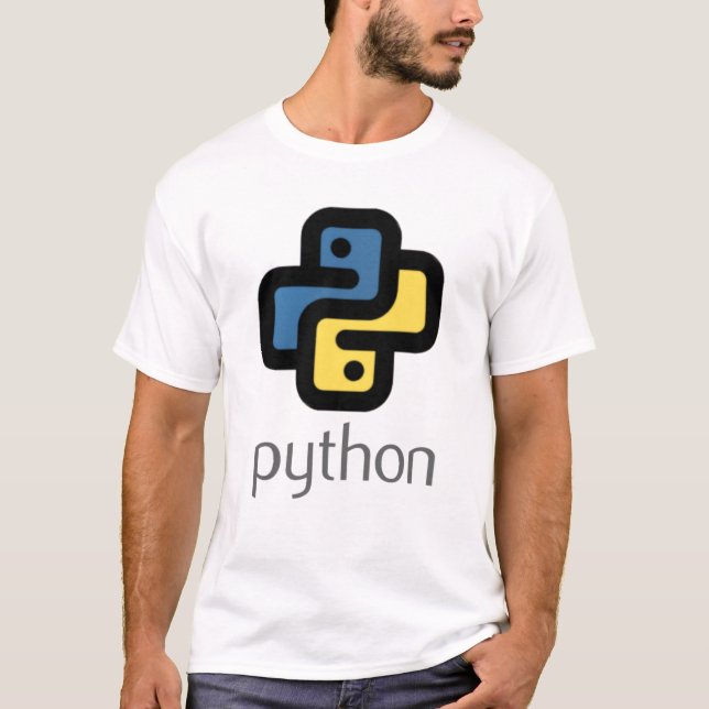 Python-programmering T Shirt (Framsida)