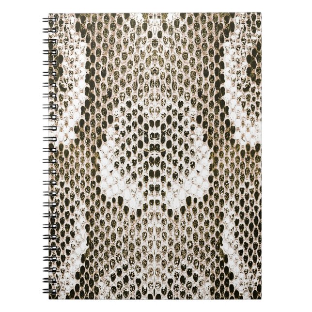 Python Skin: Animalisk Mönster-design Anteckningsbok (Framsidan)