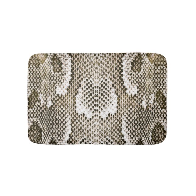Python Skin: Animalisk Mönster-design Badrumsmatta (Framsidan)