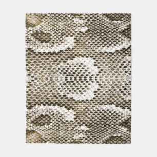 Python Skin: Animalisk Mönster-design Fleecefilt