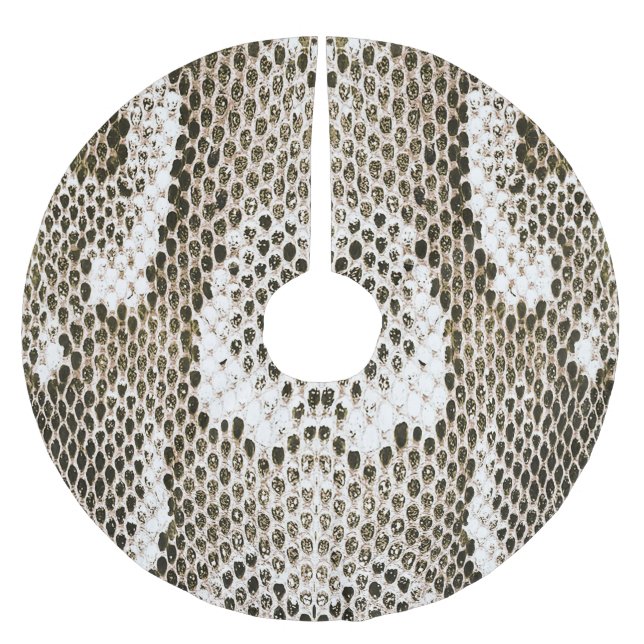 Python Skin: Animalisk Mönster-design Julgransmatta Borstad Polyester (Framsidan)
