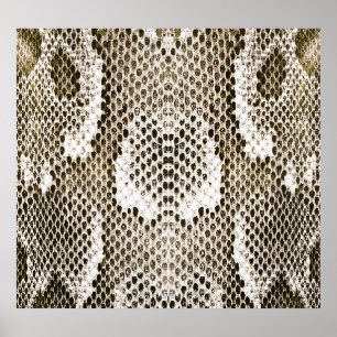 Python Skin: Animalisk Mönster-design Poster