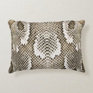 Python Skin: Animalisk Mönster-design Prydnadskudde