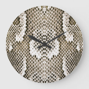 Python Skin: Animalisk Mönster-design Stor Klocka