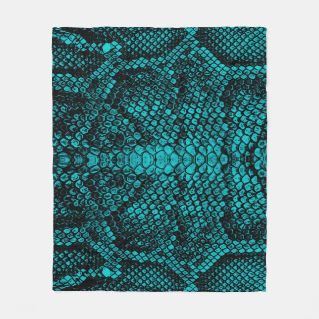 Python Skin: Snake Mönster Design Fleecefilt (Framsidan)