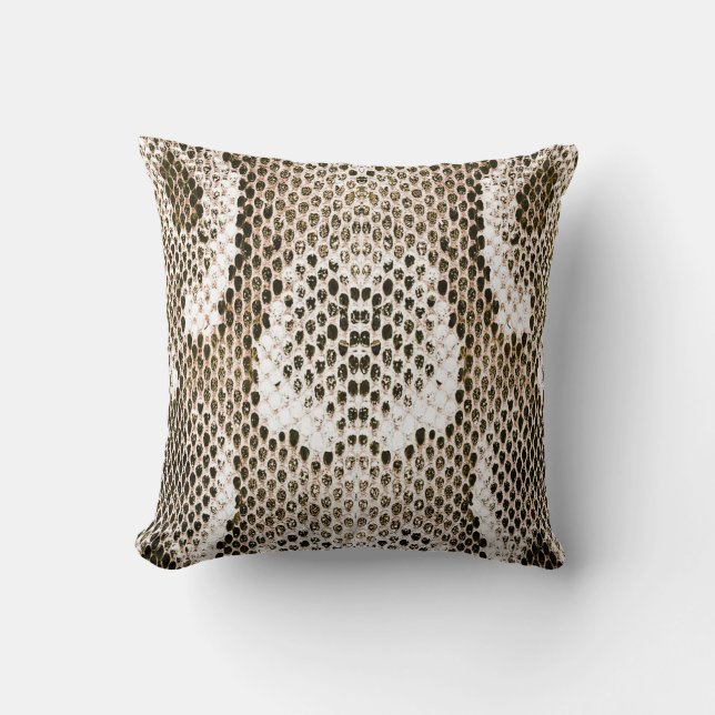 python skin, snake pattern, animal skin pattern de kudde (Framsida)