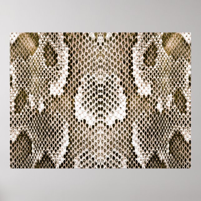 python skin, snake pattern, animal skin pattern de poster (Framsidan)