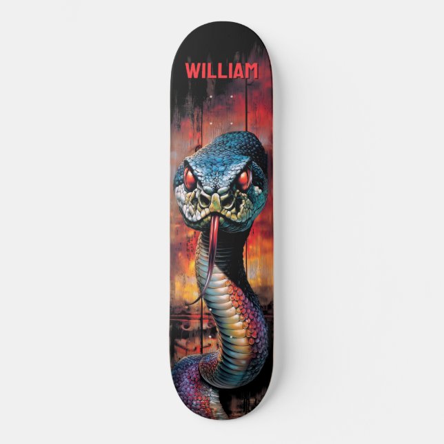 Python Snake Mini Skateboard Bräda 18,5 Cm (Framsida)