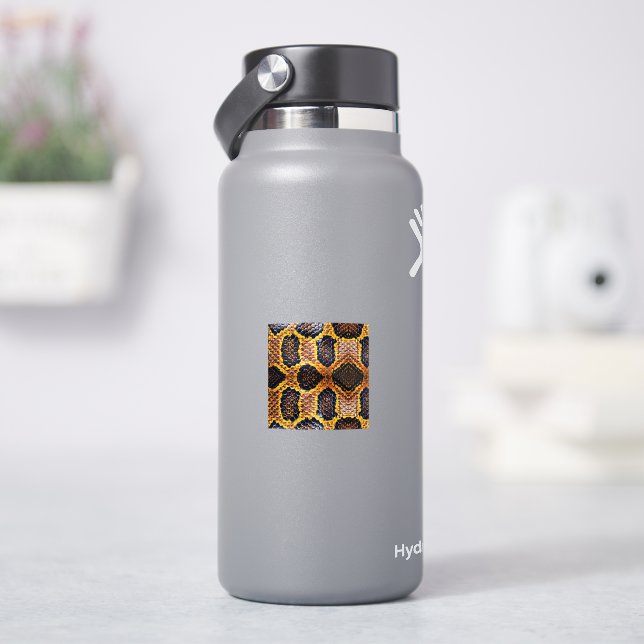 Python snake skin klistermärken (HydroFlask)