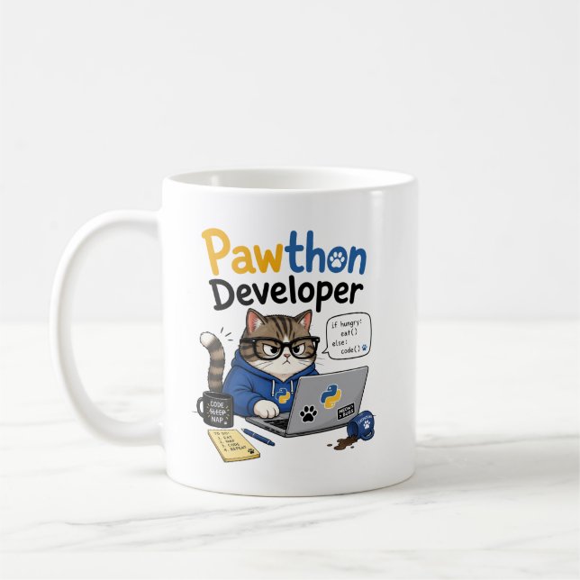Python-utvecklare Kaffemugg (Vänster)