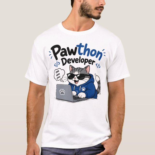 Python-utvecklare T Shirt (Framsida)