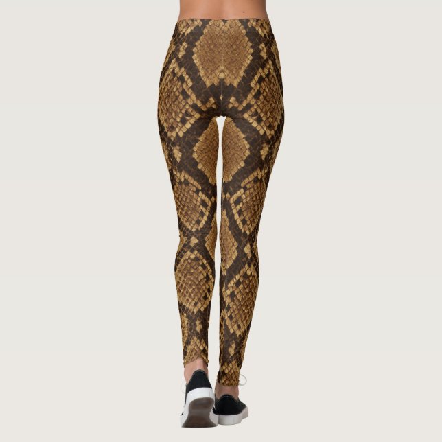Pyton Ormskinnstryck Leggings (Baksida)