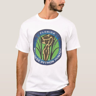 PytonormjägareT-tröja. Blåttlogotyp T-shirt