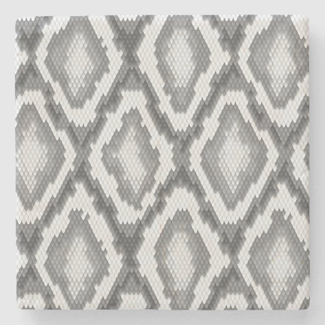 Pytonormormen flår mönster stenunderlägg (Framsidan)