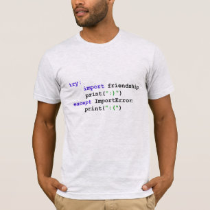 Pytonormprogram: Låt oss vara vänner Tee Shirt