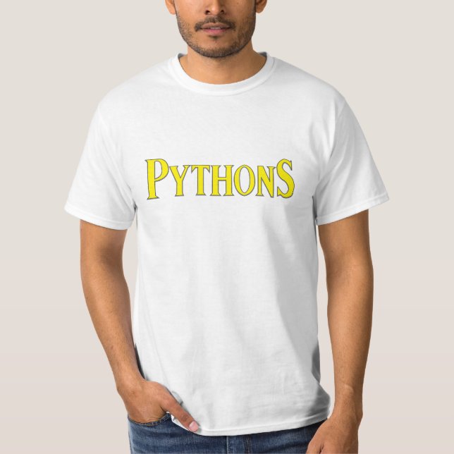 Pytonormskjorta T-shirt (Framsida)