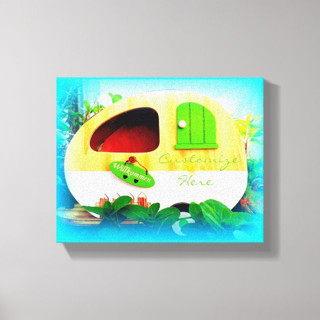 pyttelilla caravan blue Thunder_Cove Canvastryck (Framsida)