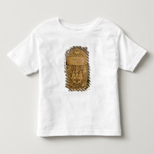 Pyx med lättnad som visar nöjena av väluppfostr tee shirt