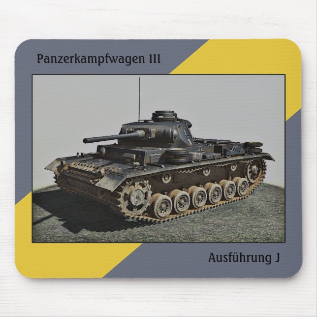 Pzkpfw III Ausf J-MousePad Musmatta (Framsidan)